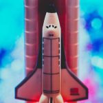 Lightbulb Rocket - Editorial Photo Of Red Rocket Ship