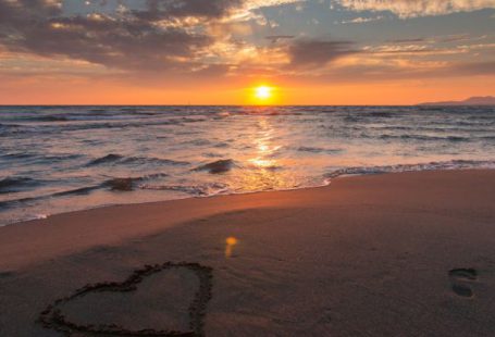 Footprints Sand - Seashore