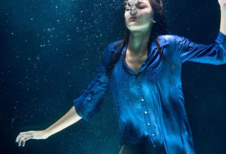 Bubbles Breathe - Underwater Photography of Woman