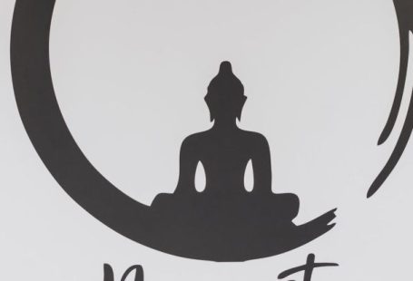Yoga Silhouette - Namaste Sign On Wall