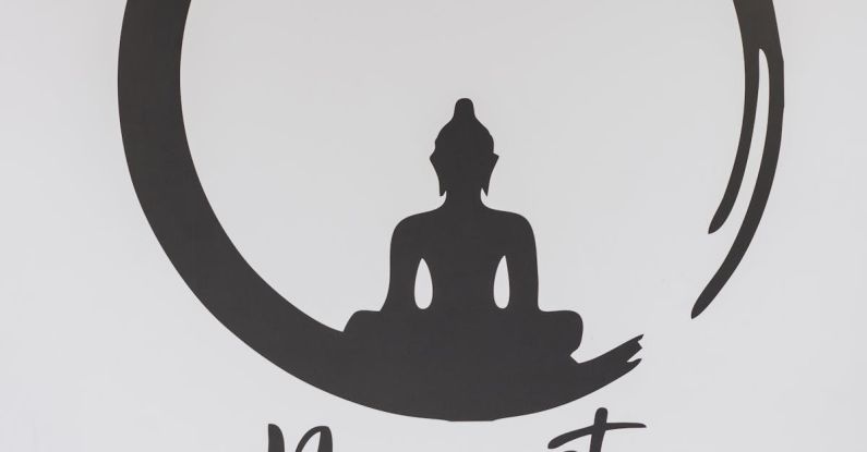 Yoga Silhouette - Namaste Sign On Wall