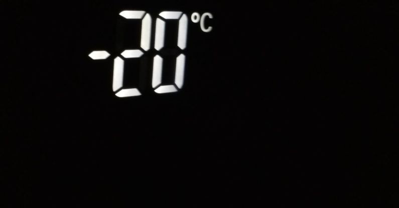 Lock Digital - Digital Device Showing Negative 20 Degrees