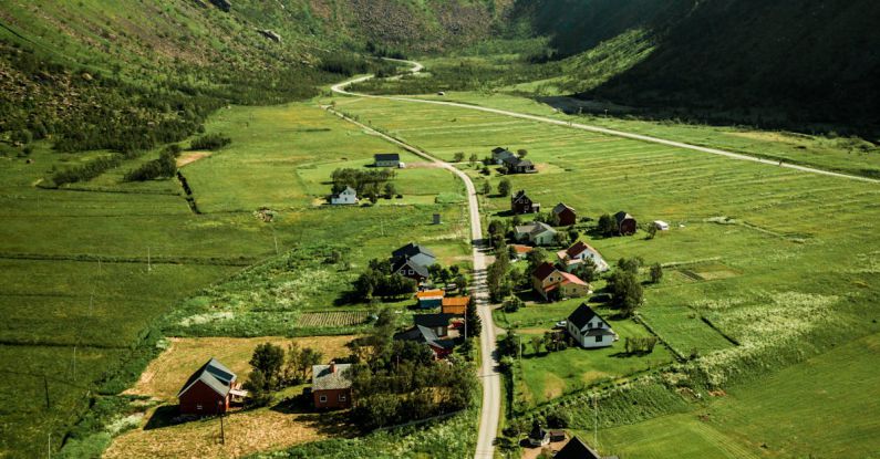 Drone Farm - Aerial View Photography of Villages