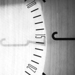 Clock Workout - A black and white photo of a clock