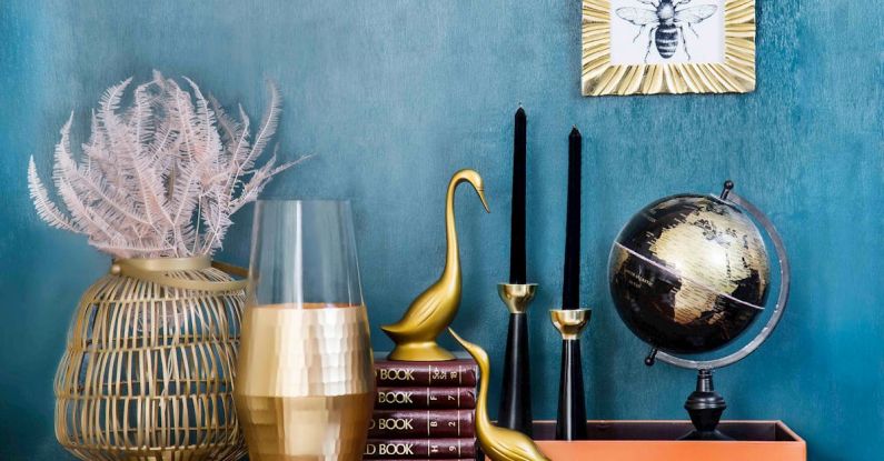Books Globe - Assorted Gold Plated Table Figurines