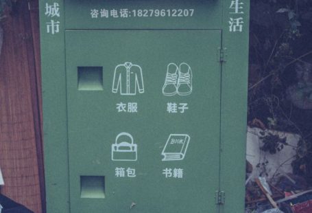 Clothes Recycle - Photo of Shoes Near a Green Container
