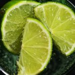 Detox Water - Lime Slices in Drinking Glass