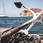 Anchor Cloud - White and Black Anchor With Chain at Daytime